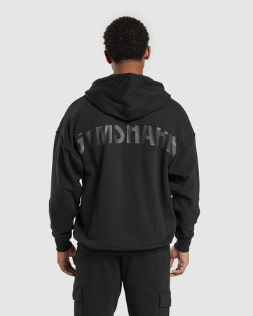 Power Power Zip Up Hoodie Oversized Fit C&S:BLACK:XXL, BLACK, hi-res