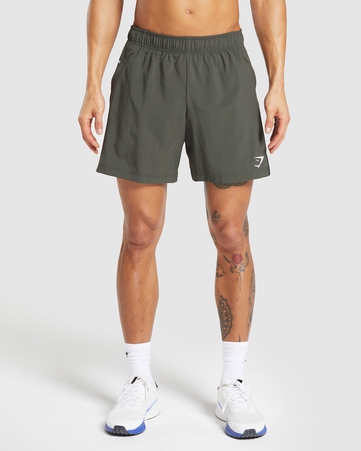 Sport Sport  7" Shorts Slim Fit C&S:Green:L, Green, hi-res