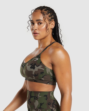 Legacy Legacy Printed Sports Bra Body Fit C&S:Brown:XS, Brown, hi-res