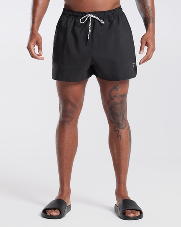 Key Items 3" Swim Shorts Slim Fit C&S:BLACK:M, BLACK, hi-res