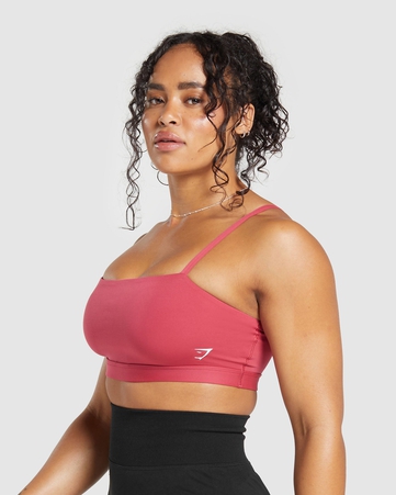 Fundamental Sports Bras Cut Out Bandeau Body Fit C&S:Pink    :M, Pink, hi-res