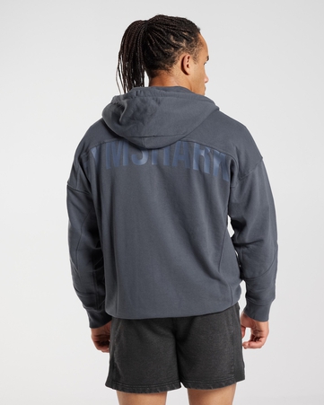 Power Power Zip Up Hoodie Oversized Fit C&S:GREY:S, GREY, hi-res