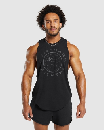 Legacy Legacy Drop Arm Tank Slim Fit C&S:BLACK:XXL, BLACK, hi-res