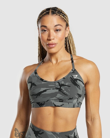 Legacy Legacy Printed Sports Bra Body Fit C&S:GREY:M, GREY, hi-res